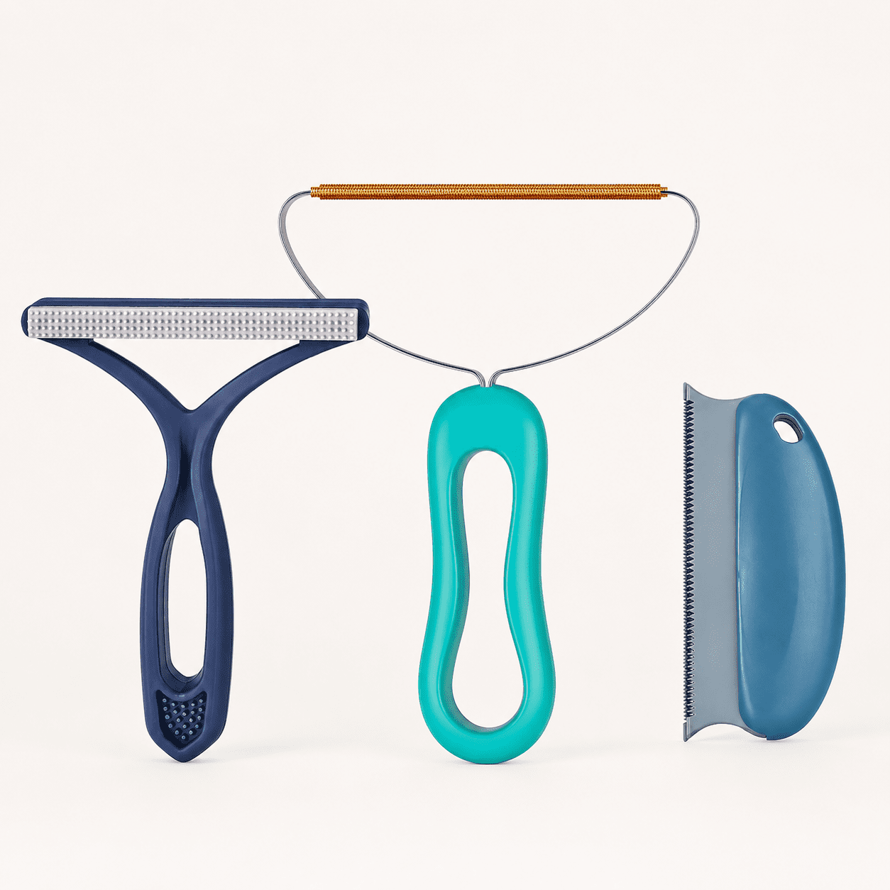 Pet Hair Remover 3-Pack Reusable Dog & Cat Hair Removal Tools Lint Shaver