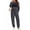 Dark Gray, variant on UVN Tracksuit for Women Colorblock Striped Sweatsuit Casual 2 Piece Sweatshirts Sweatpants Jogger Set Outfits