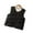 Black, variant on LYMAYTER Kids Baby Boys Girls Cotton Vest Toddler Fall Winter V-Neck Warm Waistcoat Girls Solid Color Sleeveless Jacket for 9M-6 T