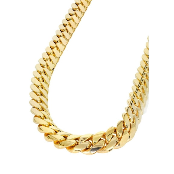Womens Chain - Solid Miami Cuban Link 10K/14K Gold