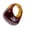 4, variant on Vintage Geometric Resin Ring Lightweight Design Amber Tone Jewelry Gift Comfort Fit Retro Resin Accessory For Women Men