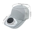 thumbnail image 3 of Gorra de béisbol solar para hombres y mujeres, recargable por USB, de 3 velocidades, pantalla LED y ventilación de malla para trabajo al aire libre y protección solar, 3 of 6