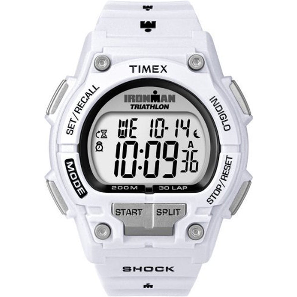 T5K429 Men's Ironman 30Lap Chronograph White Resin ShockResistant