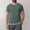 Army Green, variant on Men's Solid Color Basic Casual Short Sleeve Crewneck T-Shirt