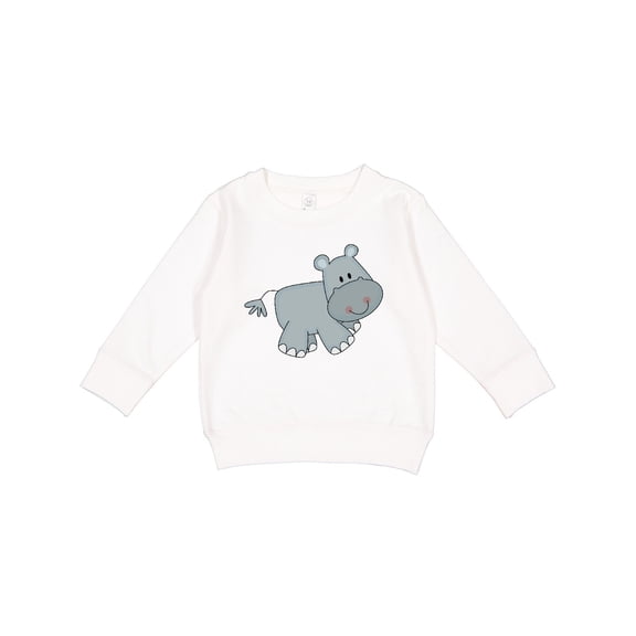 Inktastic Cute Smiling Baby Hippo Toddler Sweatshirt