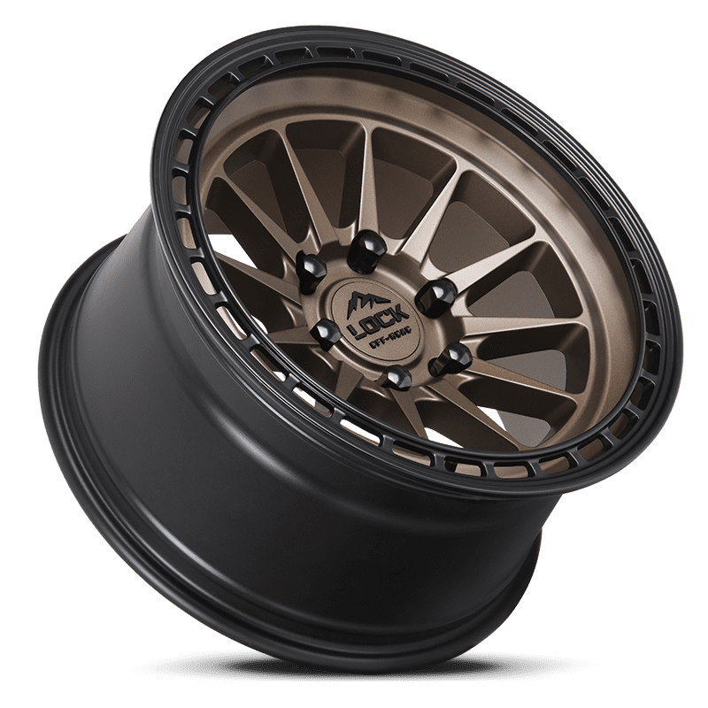 Lock Off-Road Baja Matte Desert Bronze with Matte Black Ring 9-17