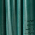 thumbnail image 4 of 3S Brother's Extra Long Solid Luxury Matte Velvet Soft Curtain Powder Blue Single Panel Hanging Back Tap & Rod Pocket Home Décor 5-25 Feet Custom Made Curtains -Made in Turkey Each(52"x192"), 4 of 7