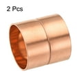 thumbnail image 3 of Unique Bargains 32mm Straight Copper Pipe Coupling Connecting Adapter Joint for Plumbing 2 Pack, 3 of 5