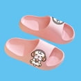thumbnail image 5 of ITSAME Girls Slippers, Quick-Dry Comfy Anti-Slip Thickened Summer Bathroom Shower Slippers Pink 1-1.5(Big Kids), 5 of 6