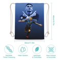 thumbnail image 2 of Lautaro Martínez Mochila de Cuerdas para Deportes y Gimnasio, Bolsa de Cuerdas Resistente al Agua, Bolsa Cinch, 30×40cm, 2 of 6