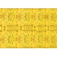 thumbnail image 1 of Ahgly Company Machine Washable Indoor Rectangle Abstract Yellow Modern Area Rugs, 7' x 10', 1 of 4