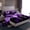 Black Purple, variant on Homewish Dreamy Bling Butterfly Bed Sheets, Blue Glitter Diamond King Sheets, Romantic Animal Sheet Set, Microfiber Bedroom Decor, 4 Pieces