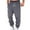Dark Gray, variant on Sweatpants for Men Fashion Joggers Sports Pants Cotton Drawstring Elastic Waist Solid Color Pocket Trousers