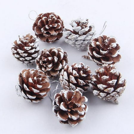 Meme Christmas Tree Before Thanksgiving AkoaDa Natural Pine Cones, 9 Pieces Rustic Pinecones Bulk Ornaments for Gift Tag Party Hanging Fall Thanksgiving and Christmas Tree Decoration ()