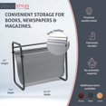 thumbnail image 4 of Designstyles Desktop Magazine Holder \u2013 Free Standing Floor, Desk and Table Top Storage and Display Stand - Books, Newspapers, Files, Folders \u2013 Decorative Design for Home or Office, 4 of 5