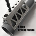 thumbnail image 2 of Metal Steels Pipe Drilling Jigs Fixture Tube Drills Guide Triangular Window Cutout Compact Centering Tool Easy to Use, 2 of 8