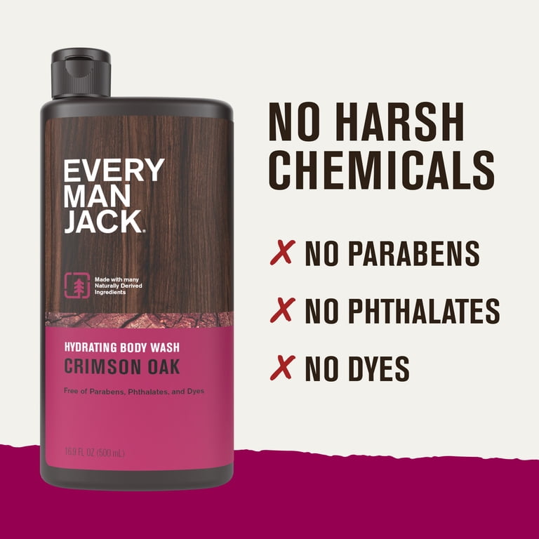 Every Man Jack Crimson Oak Hydrating Body Wash photo 5