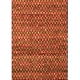 thumbnail image 1 of Ahgly Company Indoor Rectangle Abstract Orange Contemporary Area Rugs, 8' x 10', 1 of 1