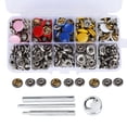 thumbnail image 3 of Snap Fastener Kit, Colorful Brass 1 Set Durable Practical Metal Press Stud, For Home Clothing Use Women DIY Fun, 3 of 8