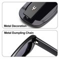 thumbnail image 4 of Gafas de sol retro ovaladas de alta gama europeas y americanas para chicas, hechas de PC, 4 of 5