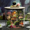 thumbnail image 4 of Mini Doll House DIY Kit For 3D Puzzle Assembly Building Model Making Room Toys Home Decorations With Furniture LED Light Gifts B-113, 4 of 6