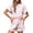 Pink, variant on Stichou Womens Striped Summer 2 Piece Short Sets Short Sleeve T Shirts Drawstring Shorts Casual Outfits Lounge Pajama Sets Black L
