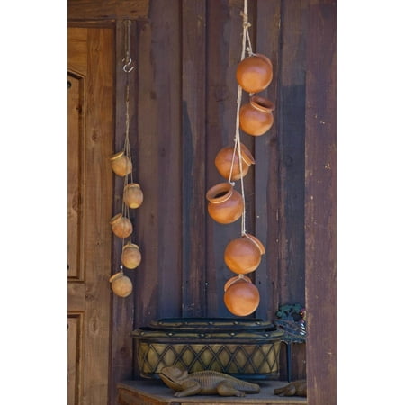 USA, Arizona. Pottery in the Superstition Mountains Ghost Town. Print Wall Art By Anna