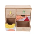 thumbnail image 3 of 1Pc Wooden Desktop Storage Cabinet Jewelry Cosmetics Holder Sundries Container, 3 of 6