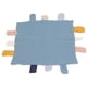 thumbnail image 2 of Mantas de seguridad con etiqueta para bebé, manta de seguridad de algodón transpirable suave y agradable para la piel, alivio de la ansiedad, azul y negro, 2 of 14