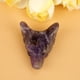 thumbnail image 4 of Colgante de estatua de cabeza de lobo Bling Bling Collar tallado de cuarzo cristal piedra natural Amatista, 4 of 10