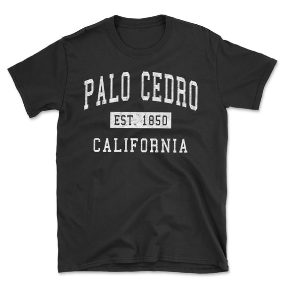 Palo Cedro California Classic Established Men's Cotton T-Shirt