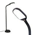 thumbnail image 1 of Brightech Litespan Lampadaire LED Lumière du Jour avec Lampe de Lecture Réglable, Noir, 1 of 10