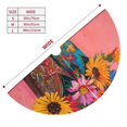 thumbnail image 3 of Rateoe Cowboy Boots With Flowers Print Christmas Tree Skirt 30" for Xmas Holiday New Year Party Circle Tree Mat Ornaments Decoration, 3 of 7