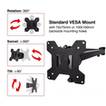 thumbnail image 3 of AnthroDesk Support Double pour Moniteur, Surdimensionné pour 2 (Deux) Moniteurs d'Ordinateur LED/LCD/PDP jusqu'à 32 Pouces, 3 of 9