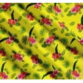 thumbnail image 3 of Soimoi Cotton Cambric Fabric Floral & Leaves Tropical Decor Fabric Printed Yard 56 Inch Wide, 3 of 7