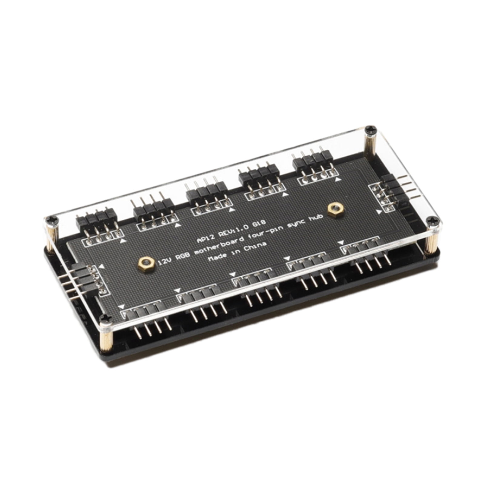 LIWEN Fan Cable Hub Easy Installation Efficient 3mm Acrylic Board 12V 4