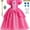 2T, variant on Guvpev Pink Satin Princess Costume Dress - Halloween Coseumes Deluxe Peach Cosplay Outfit with Crown & Dress Up Accessories Super Bros Classic Video Games Character Fancy Dress for Carnival & Party