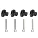 thumbnail image 2 of 4 tornillos deslizantes para marco de guardabarros delantero de motocicleta aptos para YAMAHA NMAX 125 150 155/SMAX 155/TMAX 500 530 Negro, 2 of 13