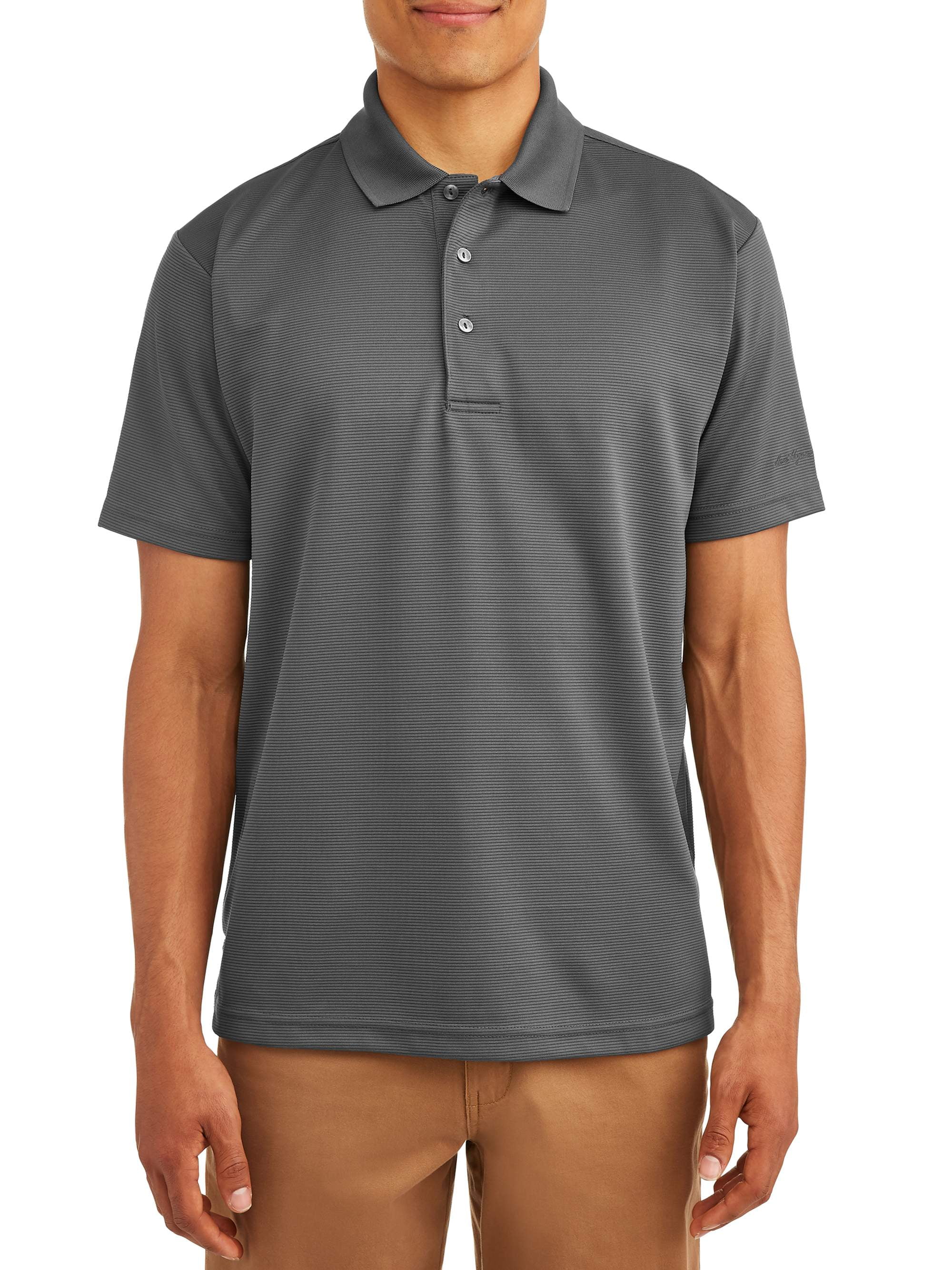 Ben Hogan Men's & Big Men's Performance Easy Care Solid Short Sleeve Polo Shirt, up to 5XL