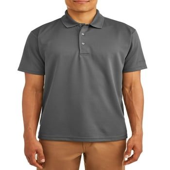 Men's Solid Ottoman Golf Polo Shirt