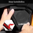 thumbnail image 4 of Tail Box Speaker Cover for 2021-2024 Rear Trunk Speaker Audio Trim Interior Accessories Carbon Fiber, 4 of 5