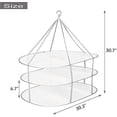 thumbnail image 3 of Tendedero de malla plegada de 3 niveles para colgar ropa, 3 of 4