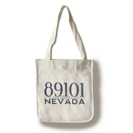 Las Vegas, Nevada - 89101 Zip Code (Blue) - Lantern Press Artwork (100% Cotton Tote Bag -
