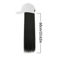 YHAIOGS Lace Front Wig with Wig Women's Hat Wig Black Dark Brown And