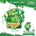 thumbnail image 6 of St. Patrick s Day Door Sign Happy St. Patrick s Day Door Decor Wooden Irish Green Shamrock Wood, 6 of 7
