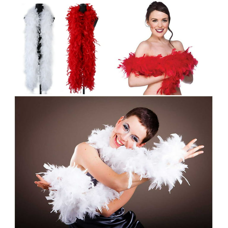 YUUZONE 200cm Wholesale Boa Turkey Feathers for Crafts Wedding Dress  Feathers Shawl 