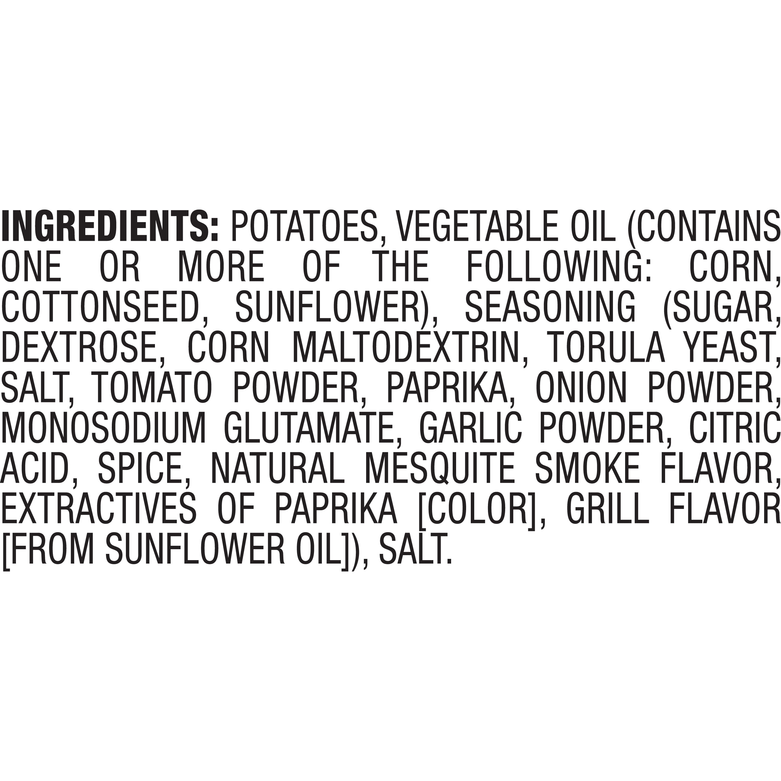 Herr's Kettle Cooked Mesquite BBQ Flavored Potato Chips, 2.5 oz