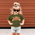 thumbnail image 3 of Spooky Season Groovy Ghosts T-Shirt for Baby and Toddler Youth Girls Halloween Outfit Military Green Shirt 18 Months, 3 of 4