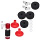 thumbnail image 5 of BESTYASH 1Jgo Accesorios Para Batería Tapones De Fieltro Rojo Con Antideslizante Y Protección Para, 5 of 6
