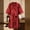Red, variant on DOLITY Haircut Cape Clients Barber Luxury Kimono Robes for Beauty Salon Pets Groomer Red